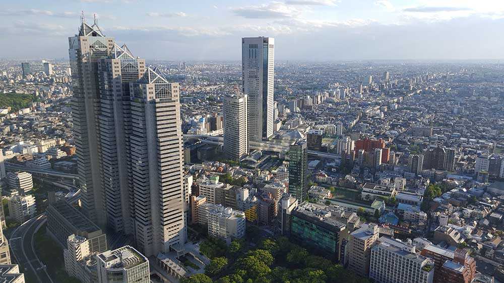 View from Tokyo Metropolitan Government Building, Shinjuku, Tokyo
