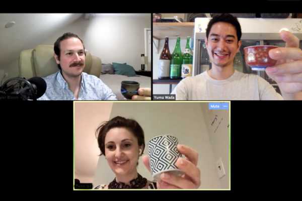 Virtual group sake class via Zoom 